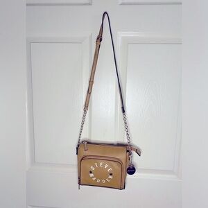 Steve Madden Tan Crossbody Bag with Chain Strap | Steven Madden Purse | Neutral